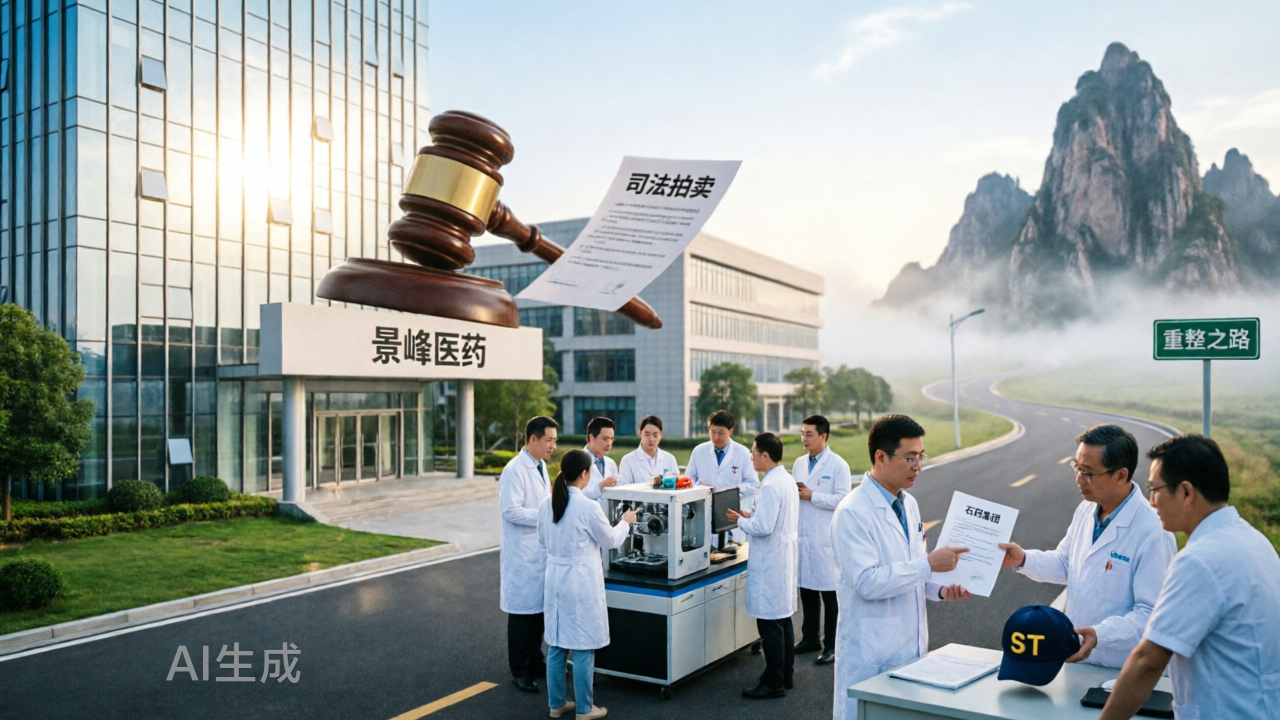 You are currently viewing 景峰医药创始人2500万股遭法拍：石药入主摘帽后，经营大考才开场
